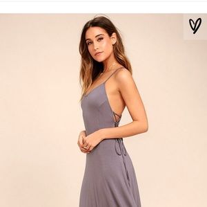 Dusty purple colored Maxi Dress